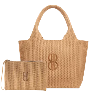 Sutton City Tote - Buckthorn Stripe Monogram - Large