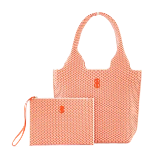 Sutton City Tote - Orange Diamond - Medium