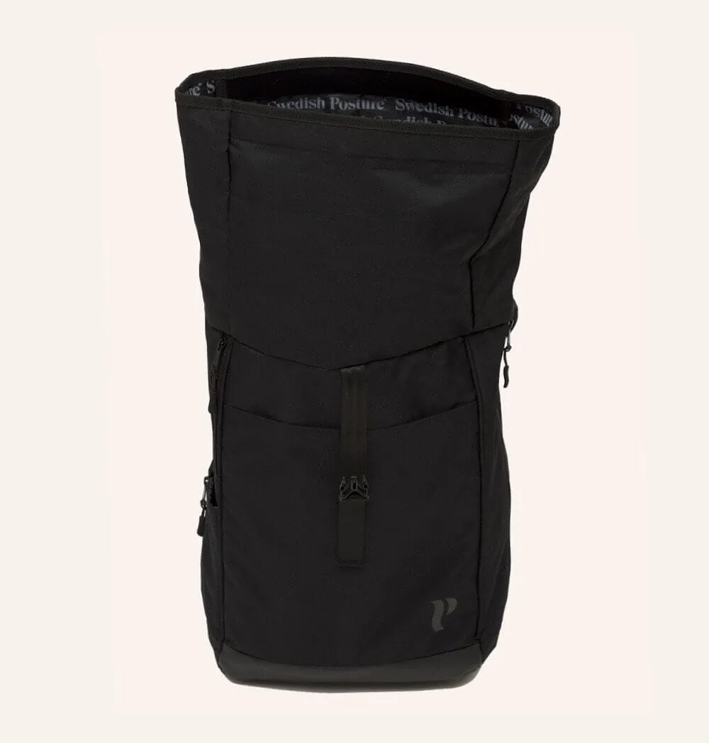 Swedish Posture - Vertical Ergonomic Backpack - Posture Correcting Backpack, Black