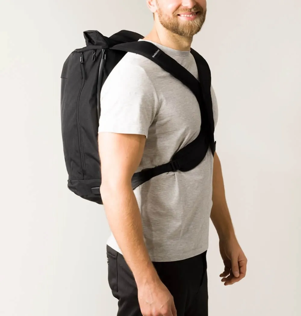 Swedish Posture - Vertical Ergonomic Backpack - Posture Correcting Backpack, Black