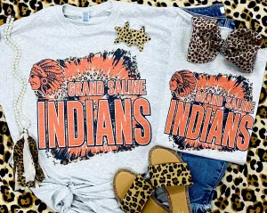 Swirl Leopard Tie Dye School Spirit Tee