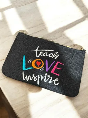 'Teach Love Inspire' Black Bag