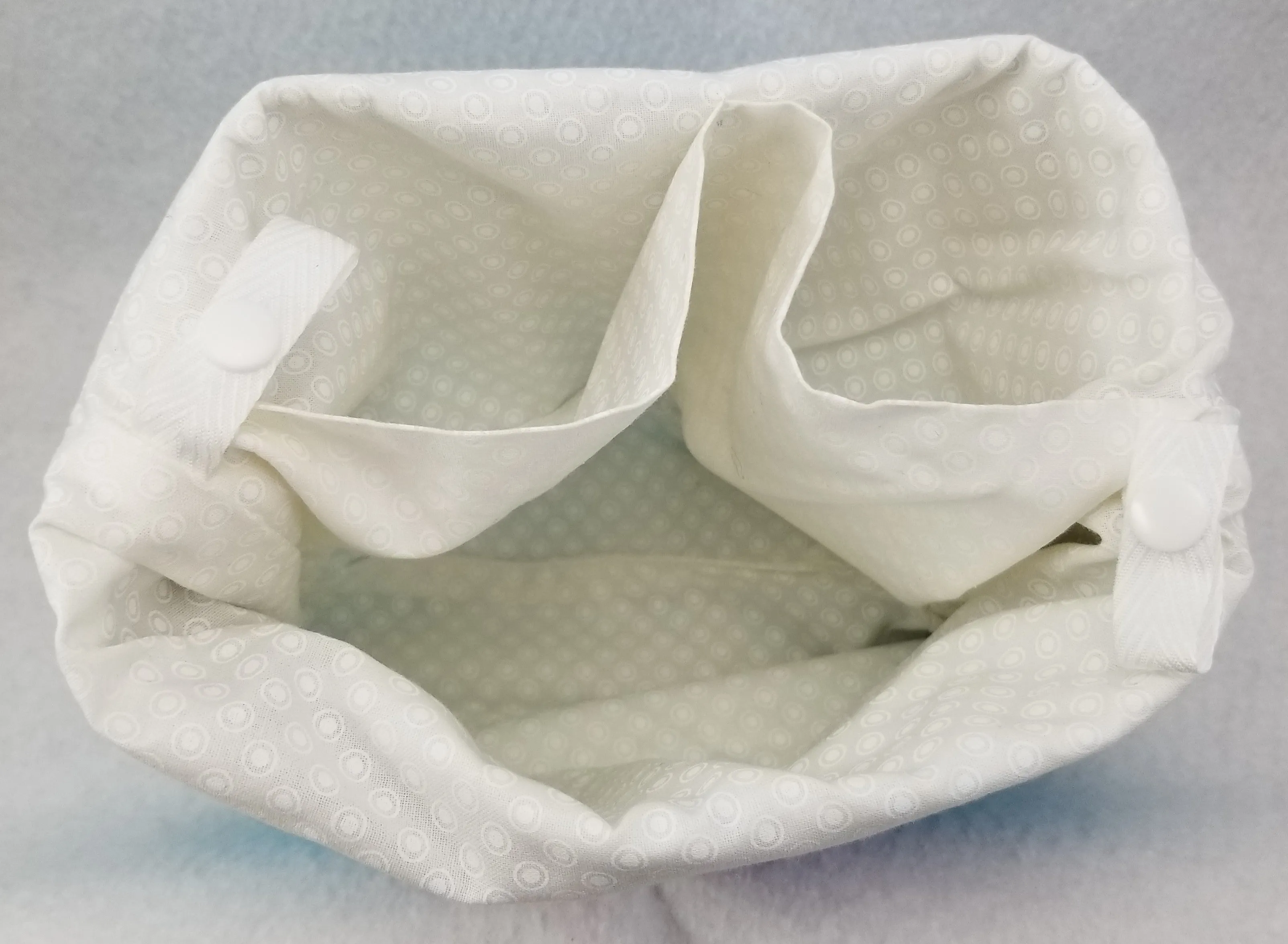 Tealish flowers - Project Bag - Small