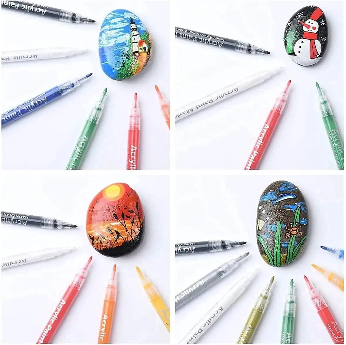 The Art Journey 12 Pack Acrylic Paint Makers 0.7mm ART003