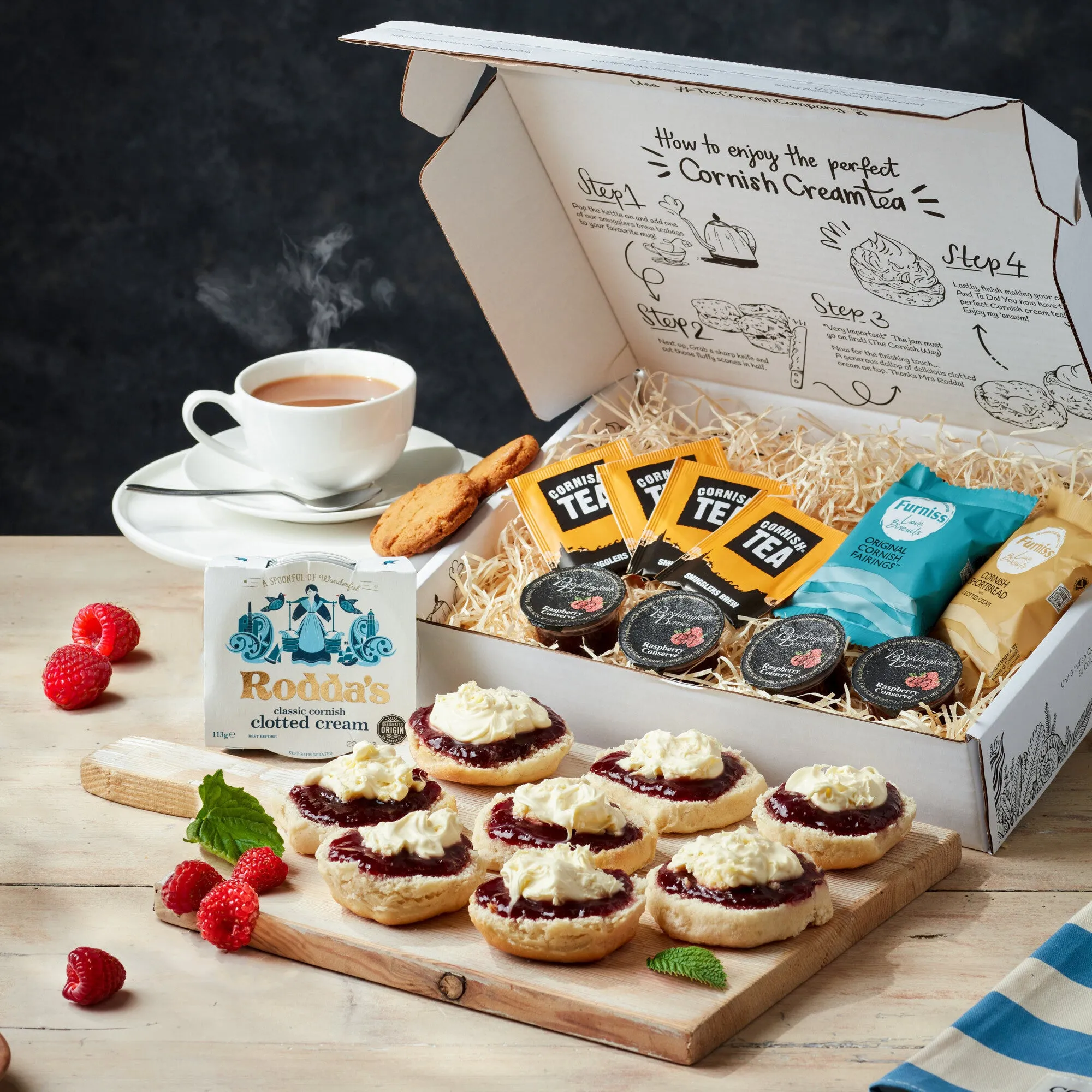 The Raspberry Cream Tea Hamper