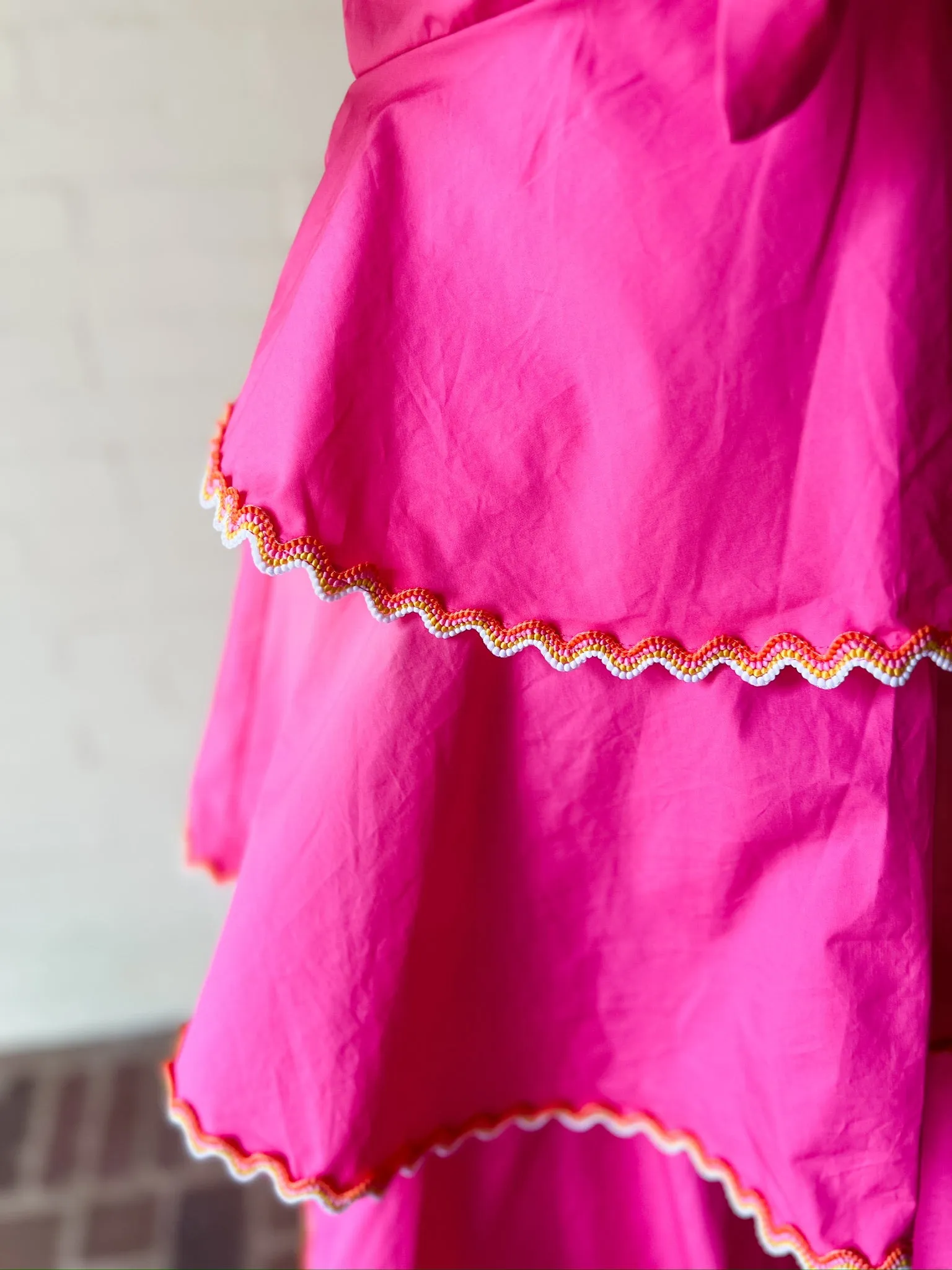 Tiered Maxi Dress w/Ric Rac Trim