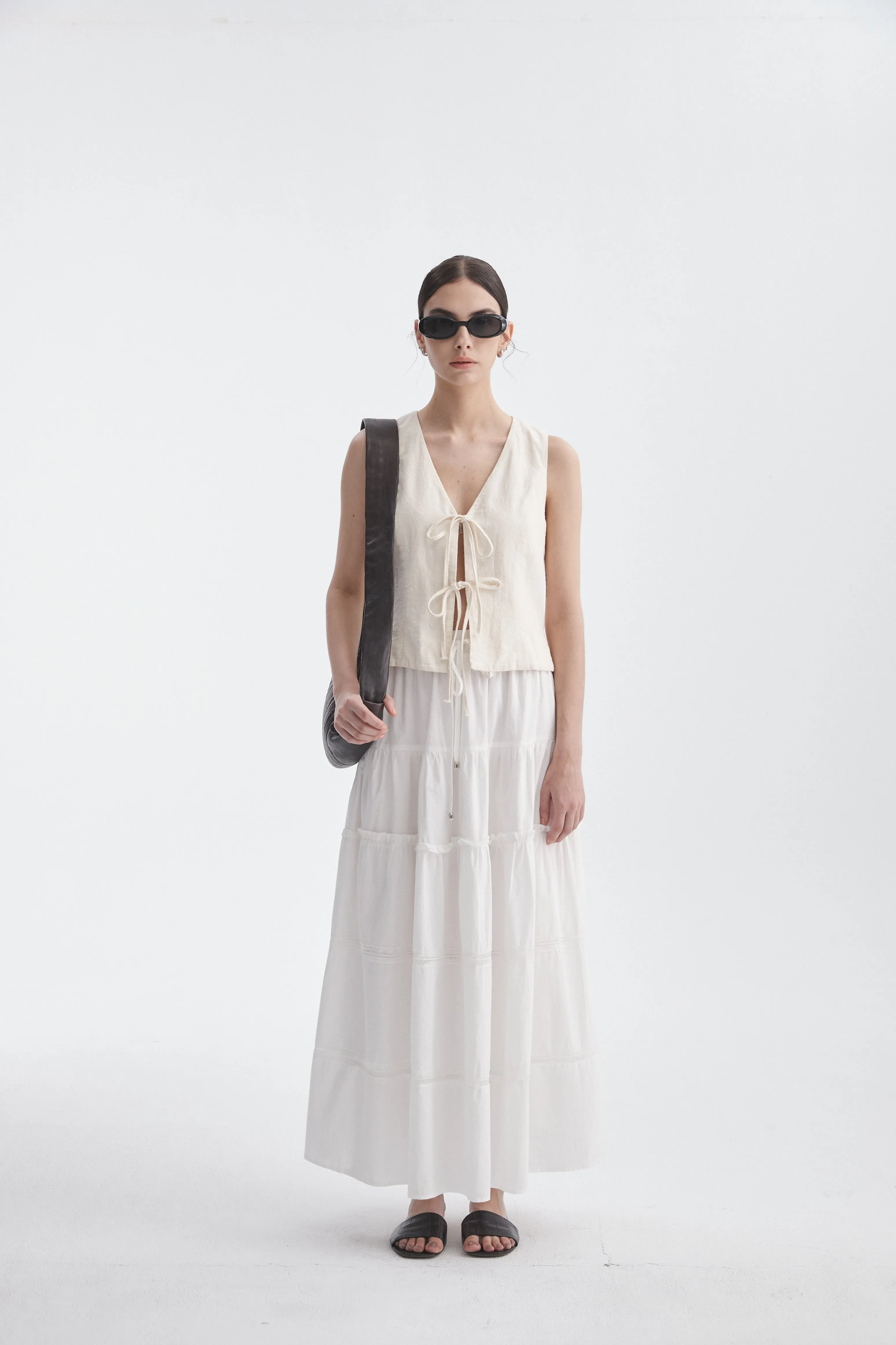 Tiered Maxi Skirt