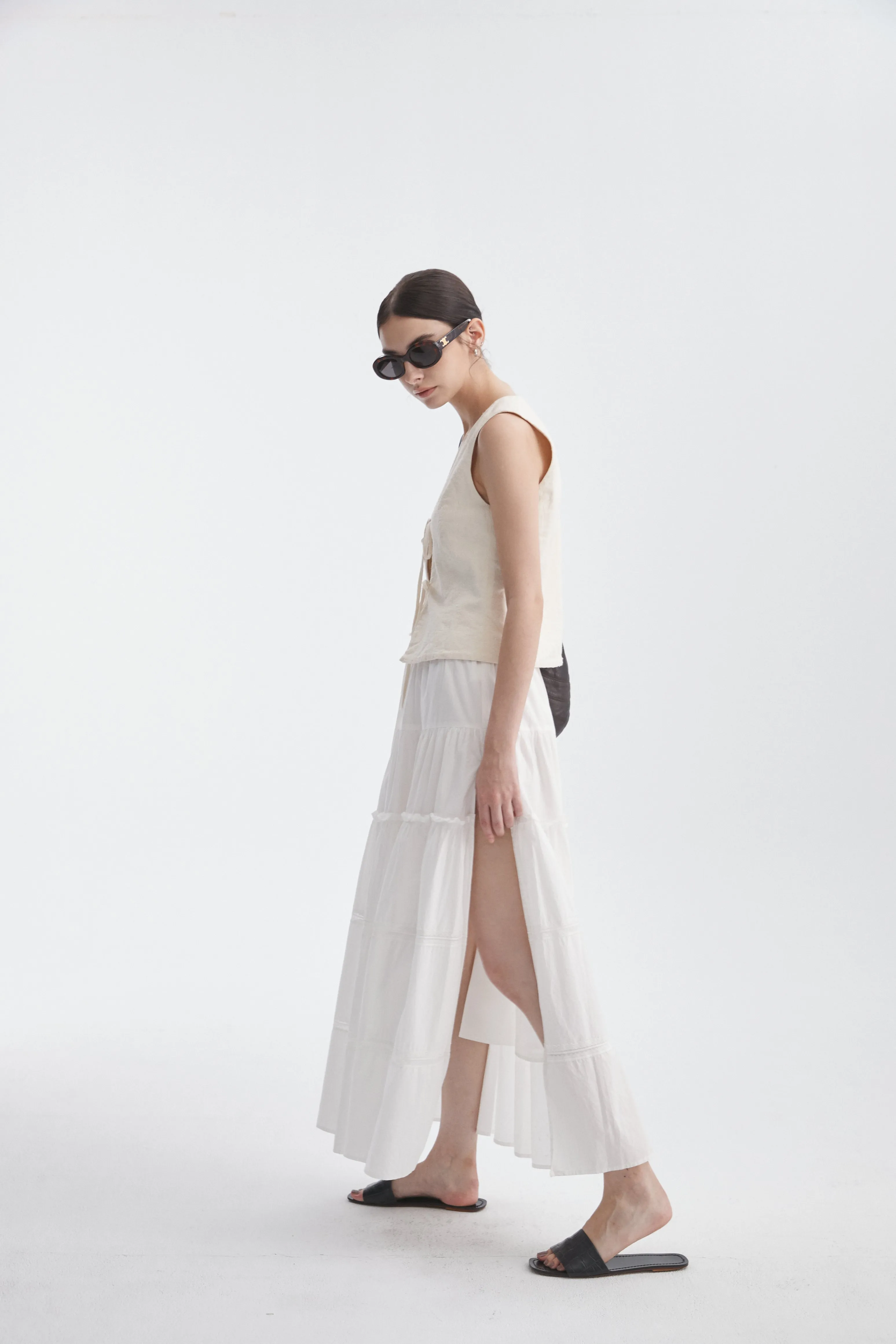 Tiered Maxi Skirt