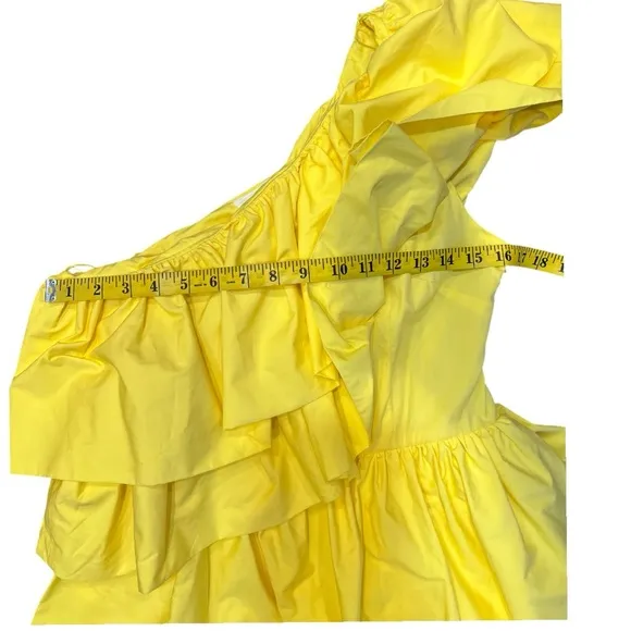 Tuckernuck Hyacinth House Yellow Ruffle Sofie Mini Dress- XS