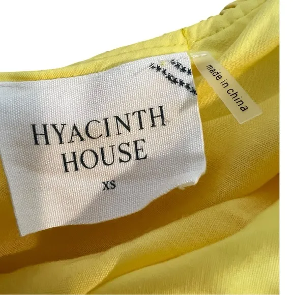 Tuckernuck Hyacinth House Yellow Ruffle Sofie Mini Dress- XS