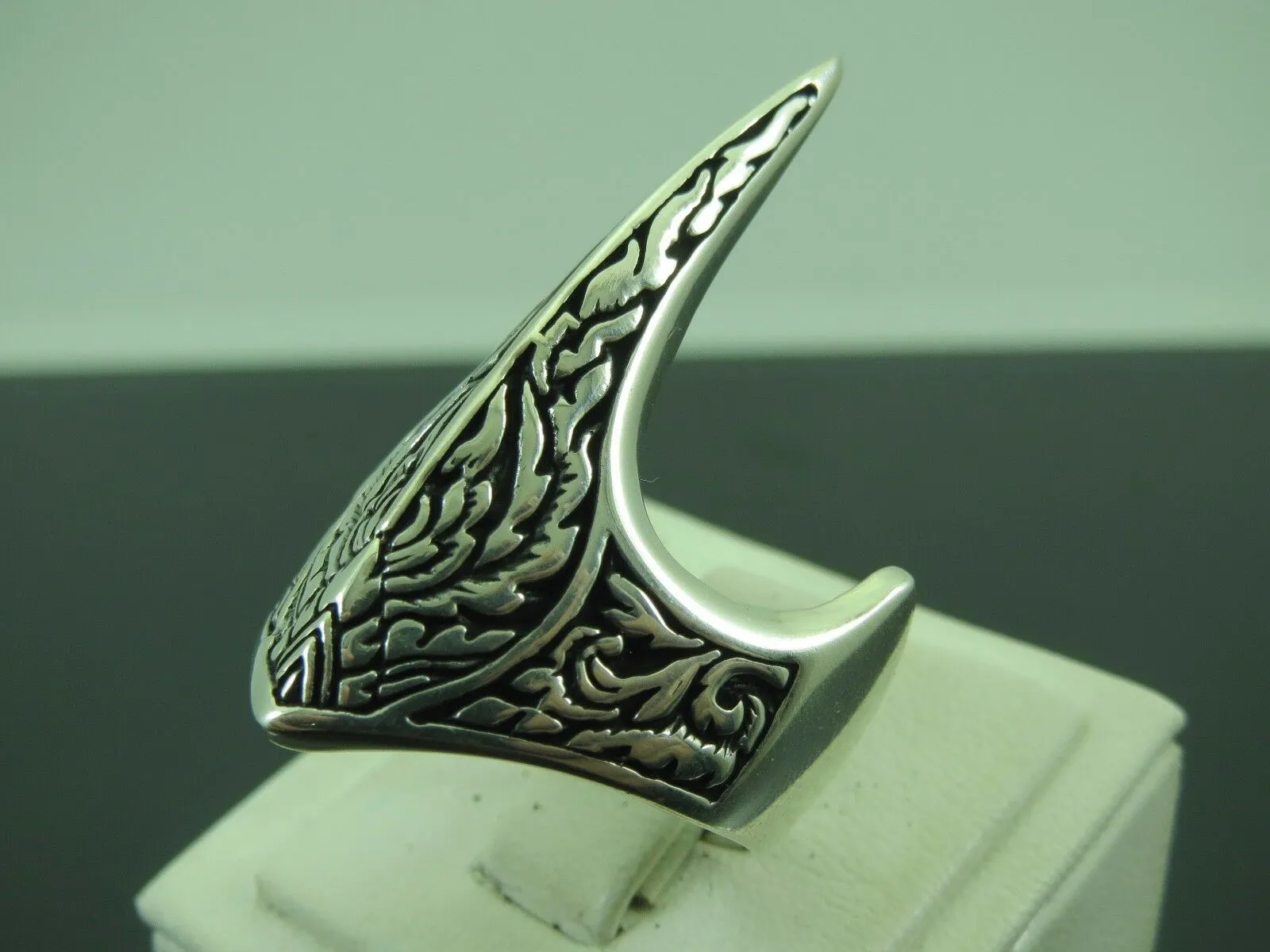 Turkish Handmade Jewelry 925 Sterling Silver Crown Design Mens Rings