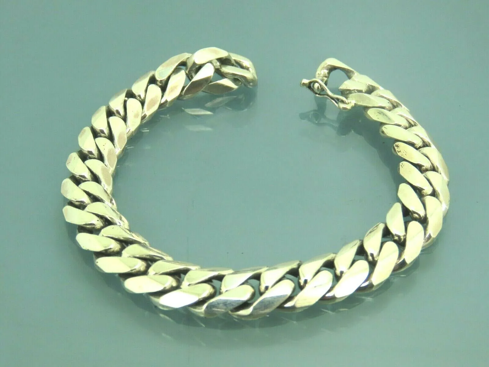 Turkish Handmade Jewelry 925 Sterling Silver Pallet Design Unisex Chain