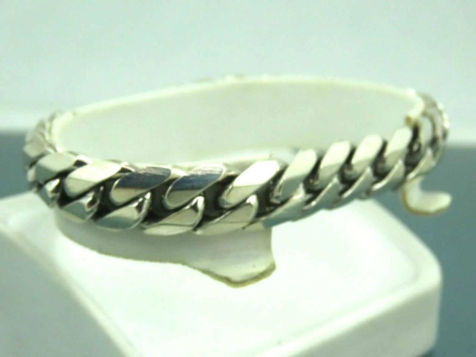 Turkish Handmade Jewelry 925 Sterling Silver Pallet Design Unisex Chain