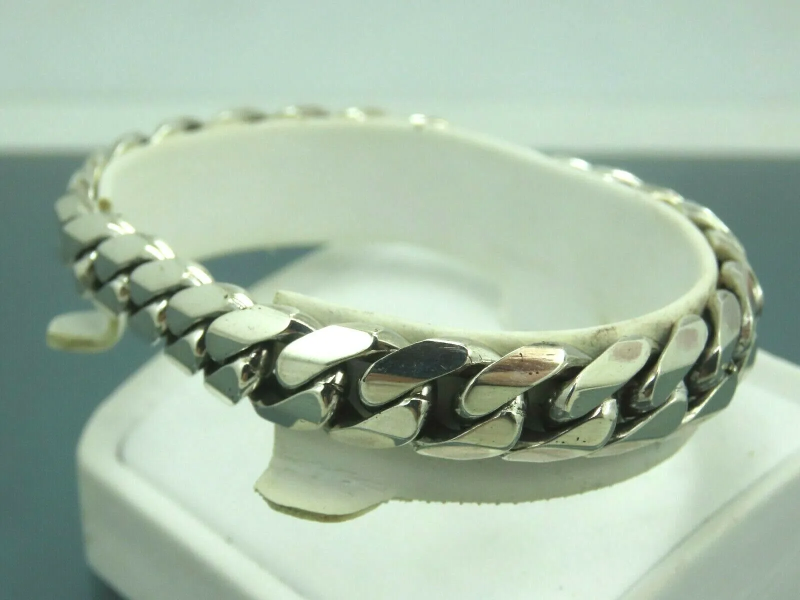 Turkish Handmade Jewelry 925 Sterling Silver Pallet Design Unisex Chain