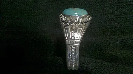 Turquoise and sterling silver bracelet