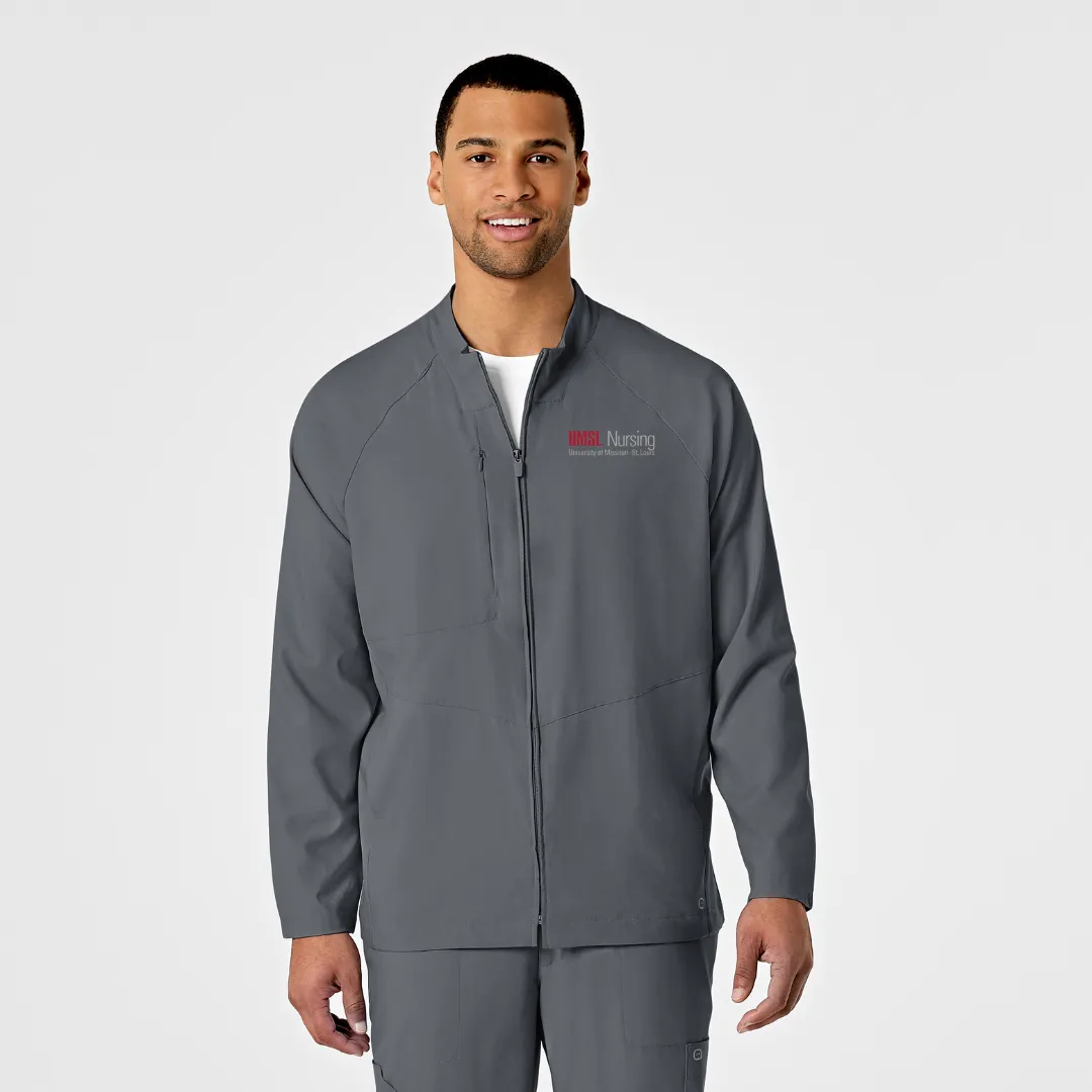 UMSL W123 Men's Zip Front Warm Up Jacket With Logo
