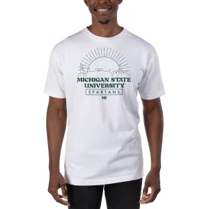 USCAPE Michigan State University Old School Short Sleeve Tee, White