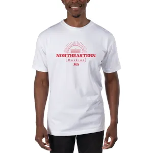 USCAPE Northeastern University Old School Short Sleeve Tee, White