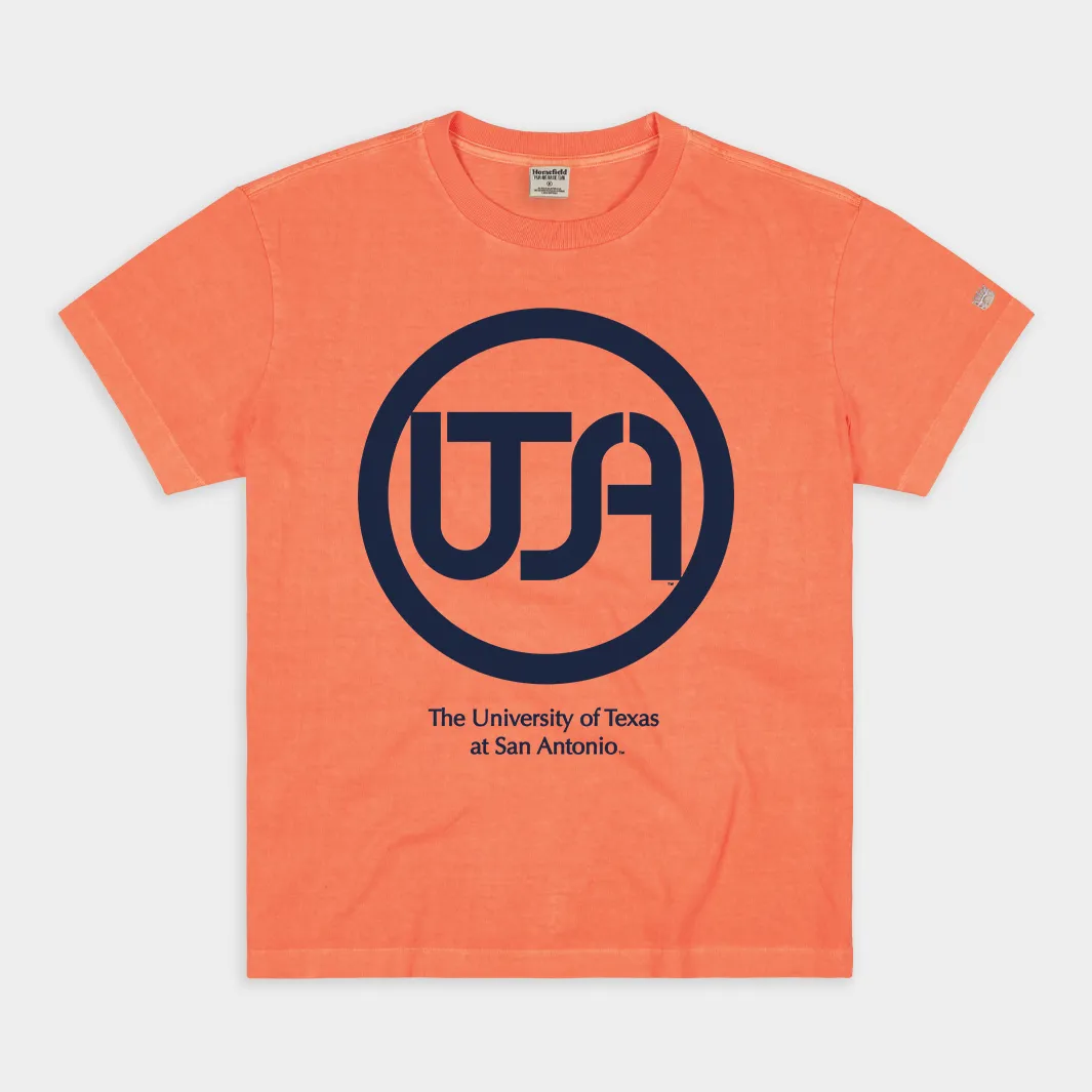 UTSA 1970s Vintage Circular Logo Vintage Heavyweight Tee