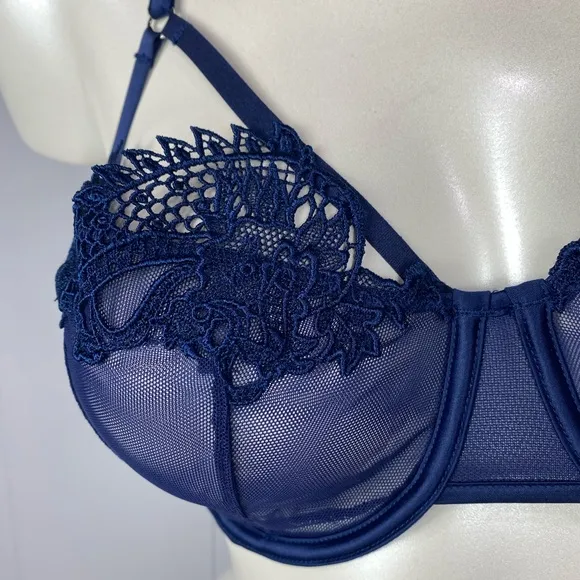 Victoria’s Secret Blue Dragon Lace Balconet Bra