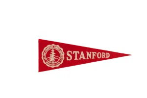 Vintage Stanford University Felt Flag