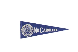 Vintage University of North Carolina Felt Flag