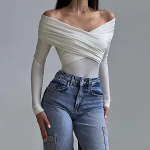 Vixen Off-Shoulder Long Sleeve Bodysuit