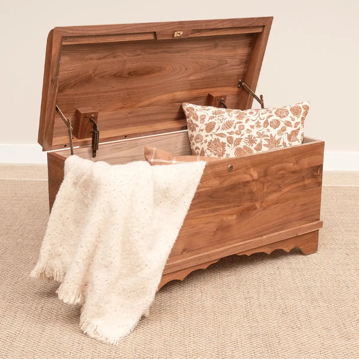 Waterfall Walnut Cedar Hope Chest
