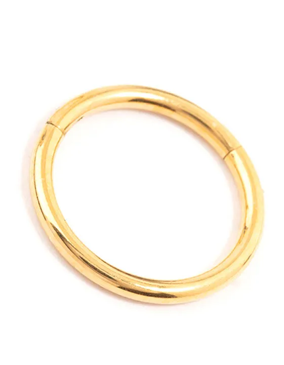 Waterproof Gold Plated Stainless Steel Sleeper Earrings 10 MM