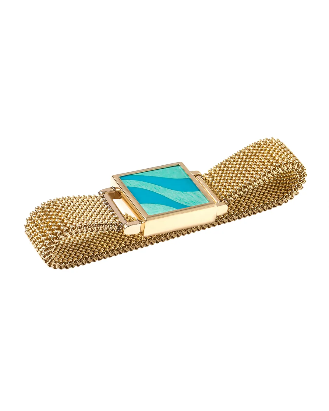 Wave Expandable Bracelet in Turquoise