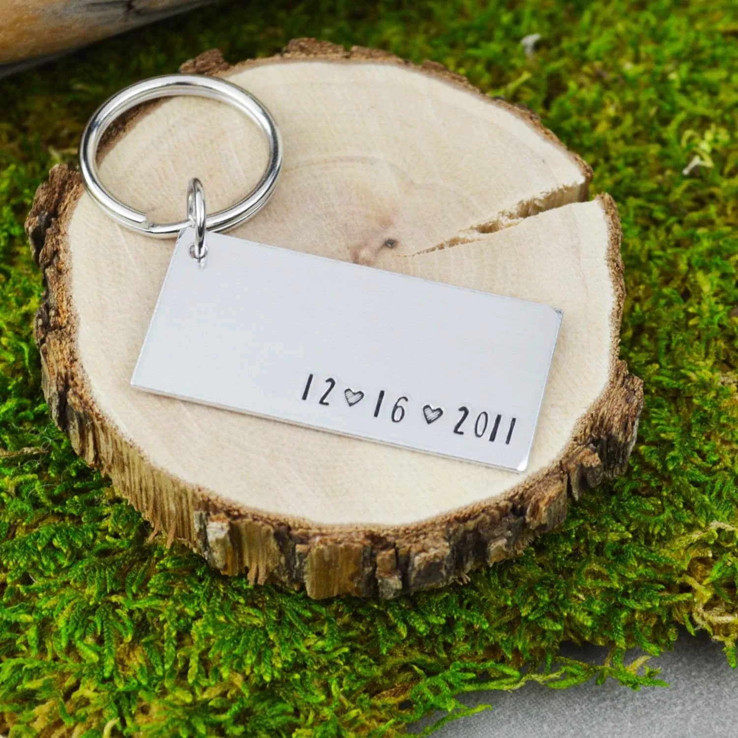 Wedding Date Keychain
