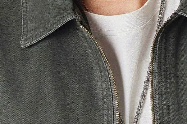 Winter Detroit Heavy Quilted Work Jacket for Men – Loose Fit, Cotton Lined