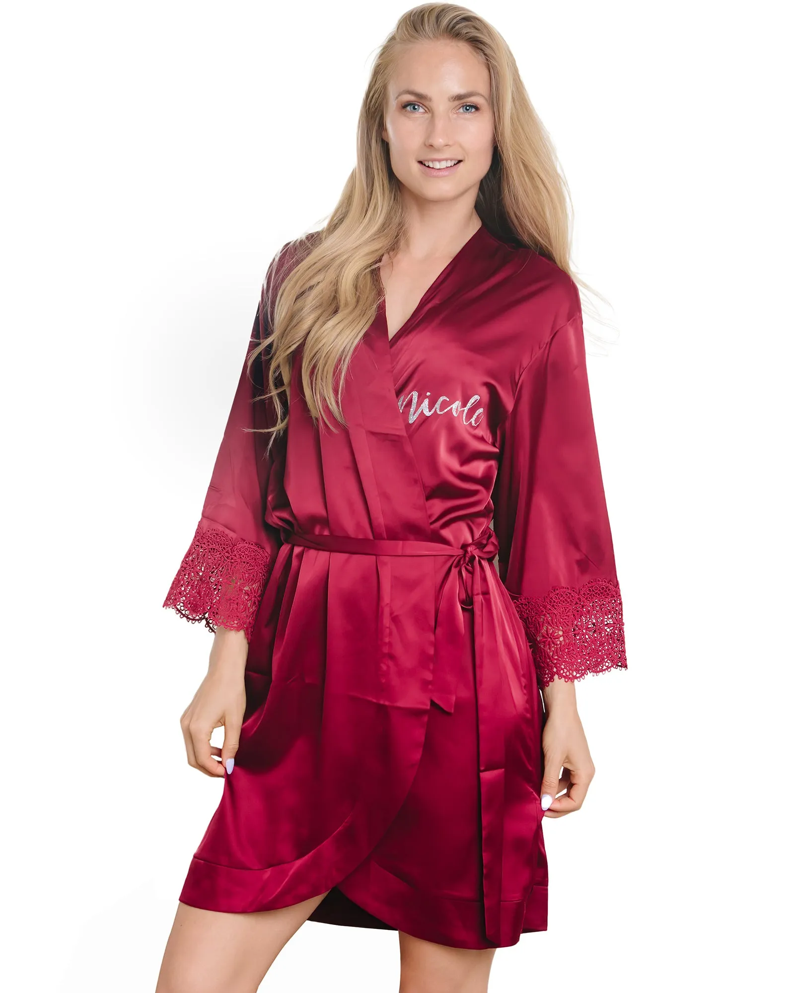 Women's Chiffon Lace Robe