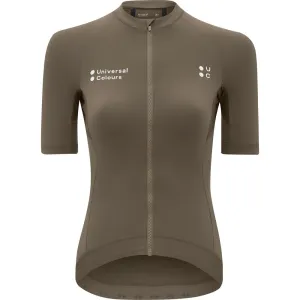 Women's Mono Short Sleeve Jersey - Mid Dark Brown
