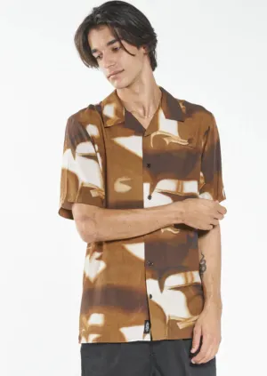 Wyldeflower Bowling Shirt  Cocoa