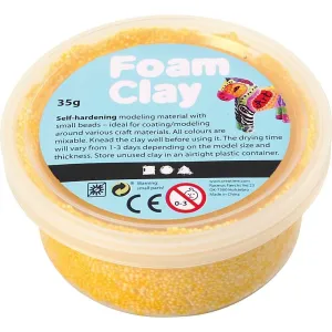 Yellow Colour Small Bead Modelling Material With Plastic Tub 35 g