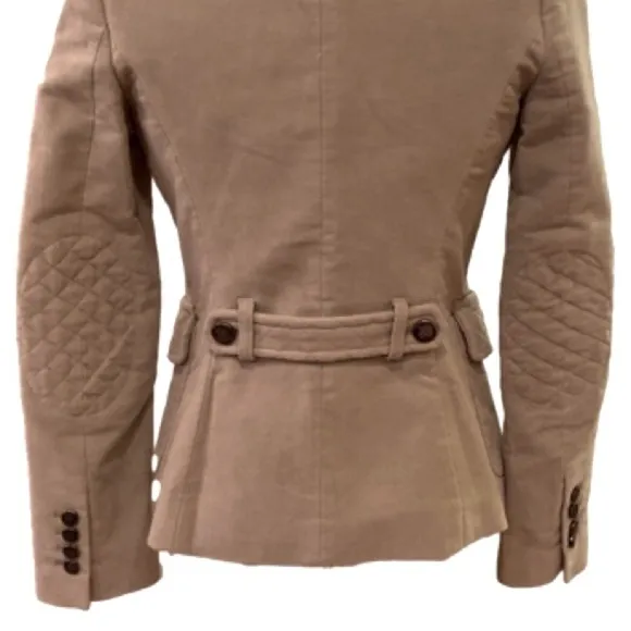 Zara Military Style Tan Blazer Size XS NWT