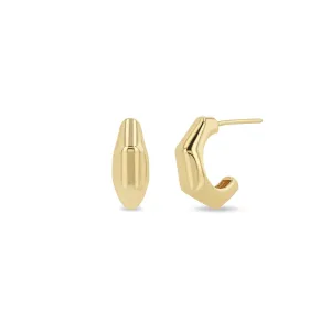 Zoë Chicco 14k Yellow Gold Bamboo Hoop Earrings